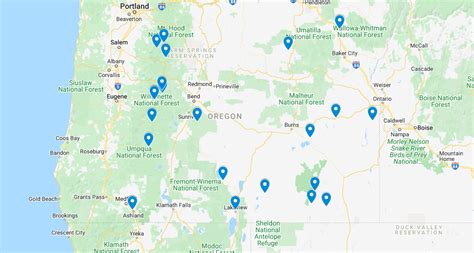 Oregon Hot Springs Map – Natural Warm Pools With .